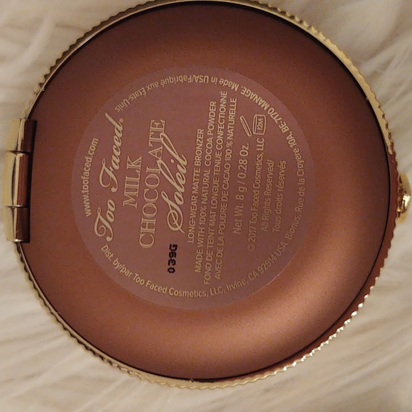 🤎FIRM! NWT TOO FACED MILK CHOCOLATE SOLEIL LONG WEAR MATTE BRONZER - Picture 9 of 11